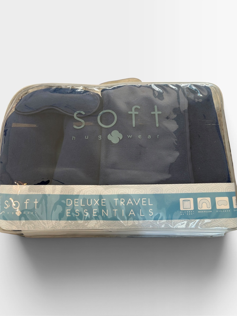 Soft Hugwear Deluxe Travel Essentials Kit - Navy
